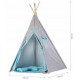 Cort de indieni TIPI-05 Ecotoys cu salteluta + perne - Gri