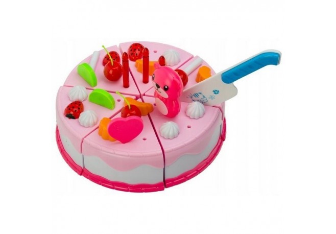 Set tort aniversar cu accesorii Ecotoys
