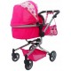 Carucior de papusi 2 in 1 Ecotoys - Roz