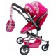 Carucior de papusi 2 in 1 Ecotoys - Roz