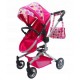 Carucior de papusi 2 in 1 Ecotoys - Roz