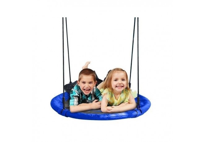 Leagan rotund tip cuib SW001 Ecotoys - Albastru