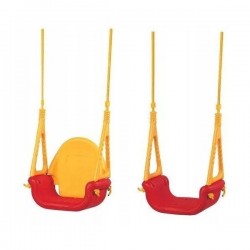 Leagan convertibil 3 in 1 Ecotoys SW-1421 - Rosu cu Galben