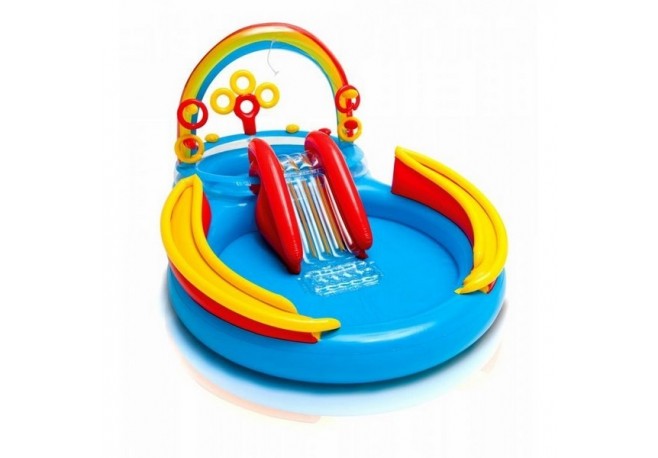 Piscina gonflabila pentru copii cu tobogan Intex 57453 297 x 193 x 135 cm