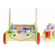 Antemergator din lemn + 40 de cuburi Ecotoys 2110