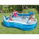 Piscina gonflabila cu scaune Intex 56475NP forma patrata 229 x 229 cm