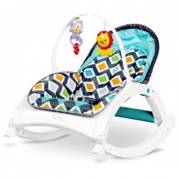 Fotoliu balansoar 3 in 1 cu vibratii Ecotoys