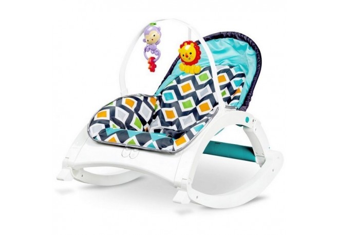 Fotoliu balansoar 3 in 1 cu vibratii Ecotoys