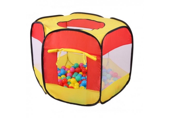 Cort de joaca Ecotoys cu 100 de bile