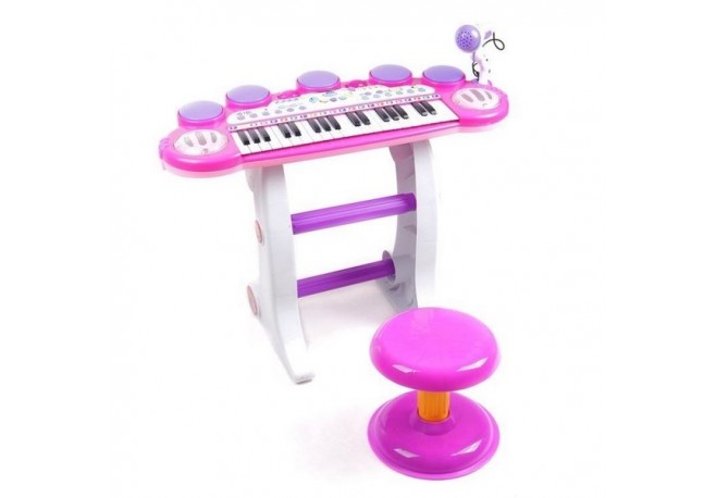 Pian cu microfon Ecotoys BB45D Roz