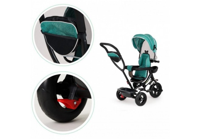 Tricicleta cu sezut rotativ Ecotoys JM-066-9 - Verde