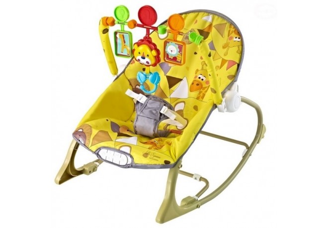 Balansoar EURObaby Little Savanna - Galben