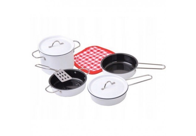 Set Unelte bucatarie Ecotoys - Alb