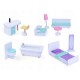 Casuta de basm din lemn Ecotoys 4128 Violeta