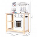 Bucatarie din lemn Ecotoys cu sunete + accesorii bucatarie CA12015