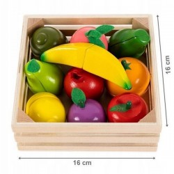 Set de fructe cu magnet Ecotoys