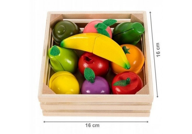 Set de fructe cu magnet Ecotoys