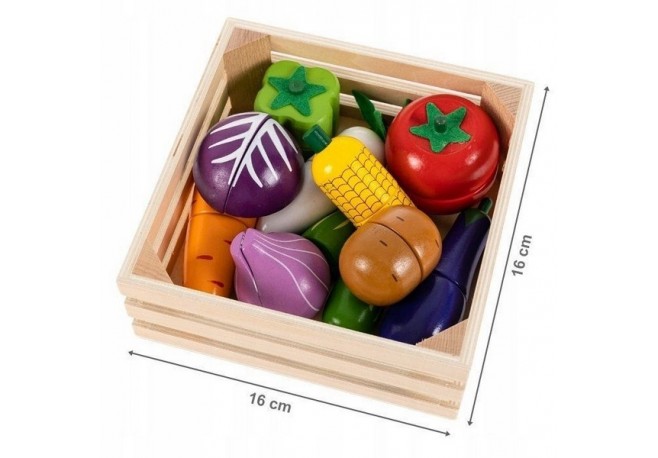 Set de legume cu magnet Ecotoys