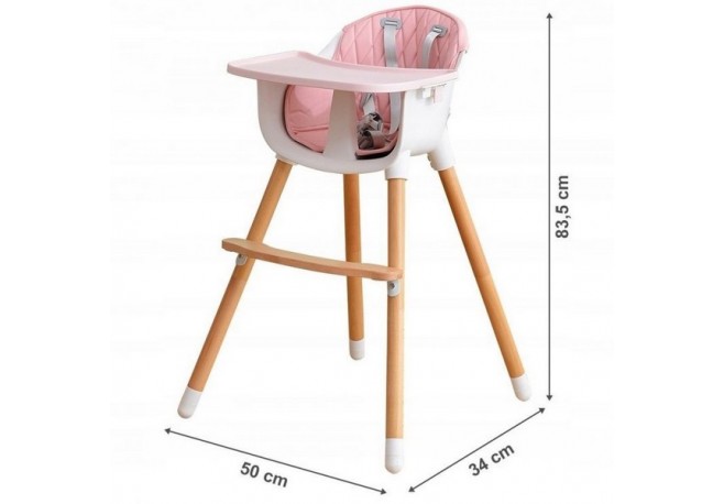 Scaun De Masa 2 in 1 Ecotoys - Roz