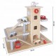 Parcare din lemn cu etaje si lift Ecotoys CA12104