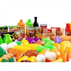 Set alimente fructe si legume Ecotoys 120 buc