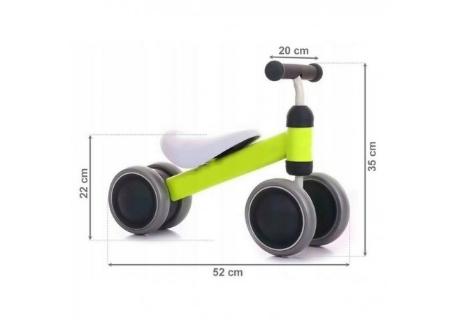 Bicicleta fara pedale Ecotoys JM-118 - Verde