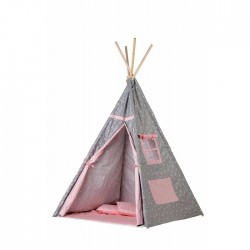 Cort de indieni TIPI-05 Ecotoys cu salteluta si perne - Triangular Craze