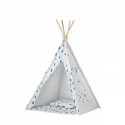 Cort de indieni TIPI-06 Ecotoys cu salteluta si perne - Blue Forest