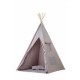 Cort de indieni TIPI-07 Ecotoys cu salteluta si perne - Grey Stars