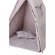 Cort de indieni TIPI-07 Ecotoys cu salteluta si perne - Grey Stars
