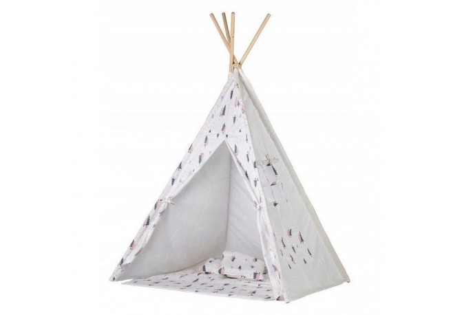 Cort de indieni TIPI-01 NEW Ecotoys cu salteluta si perne - Christmas Tree