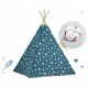 Cort De Joaca Pentru Copii Cu Lumini si 2 pernite Ricokids 120 X 120 X 165 Cm - Bleumarin cu stelute