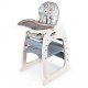 Scaun de masa reglabil 2 in 1 Ecotoys C-211 iepuras - Gri