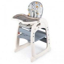 Scaun de masa reglabil 2 in 1 Ecotoys C-211 iepuras - Gri
