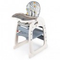 Scaun de masa reglabil 2 in 1 Ecotoys C-211 iepuras - Gri