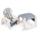 Scaun de masa reglabil 2 in 1 Ecotoys C-211 iepuras - Gri