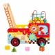 Antemergator educativ Pompieri Ecotoys HM013238 blocuri labirint multicolor