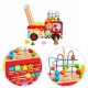 Antemergator educativ Pompieri Ecotoys HM013238 blocuri labirint multicolor