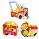 Antemergator educativ Pompieri Ecotoys HM013238 blocuri labirint multicolor