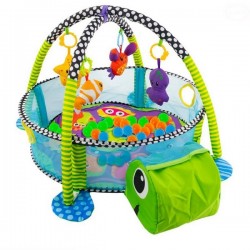 Piscina si centru de activitati EBZCC9600 30 de bile broasca testoasa multicolora
