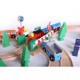 Linie de tren din lemn ECOTOYS HJD93940 75 piese