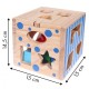 Cub educational din lemn ECOTOYS 2047