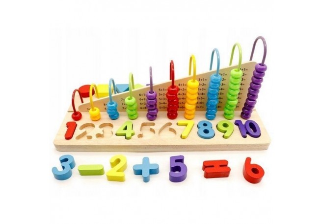 Set educational din lemn ECOTOYS MB059