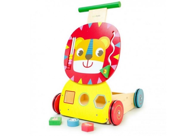 Antemergator multifunctional din lemn ECOTOYS MA088 Leu