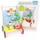 Antemergator multifunctional pentru Copii din Lemn Natural Zoo ECOTOYS MA087 3 in 1