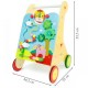 Antemergator multifunctional pentru Copii din Lemn Natural Zoo ECOTOYS MA087 3 in 1