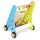 Antemergator ECOTOYS HJD931019 Ursulet pentru Copii din Lemn Natural 3 in 1