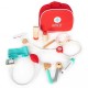 Trusa de doctor din lemn Ecotoys 4503 10 elemente Multicolor