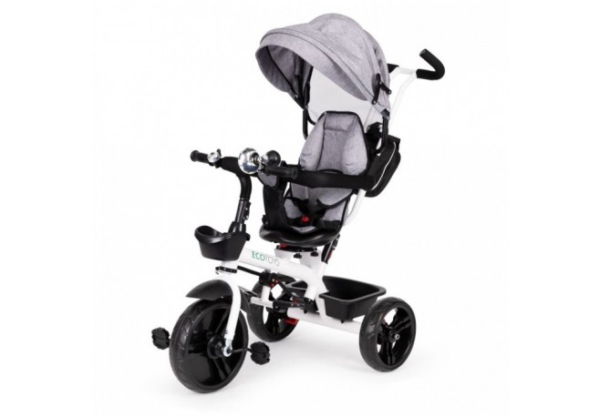 Tricicleta cu sezut reversibil Ecotoys JM-322 - Gri