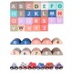 Set cuburi de constructii creative Ecotoys HM015220 din lemn 115 blocuri